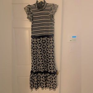 Sea NY embroidered midi dress